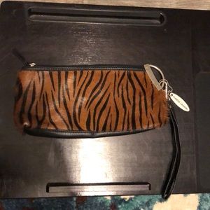 Tiger stripe clutch
